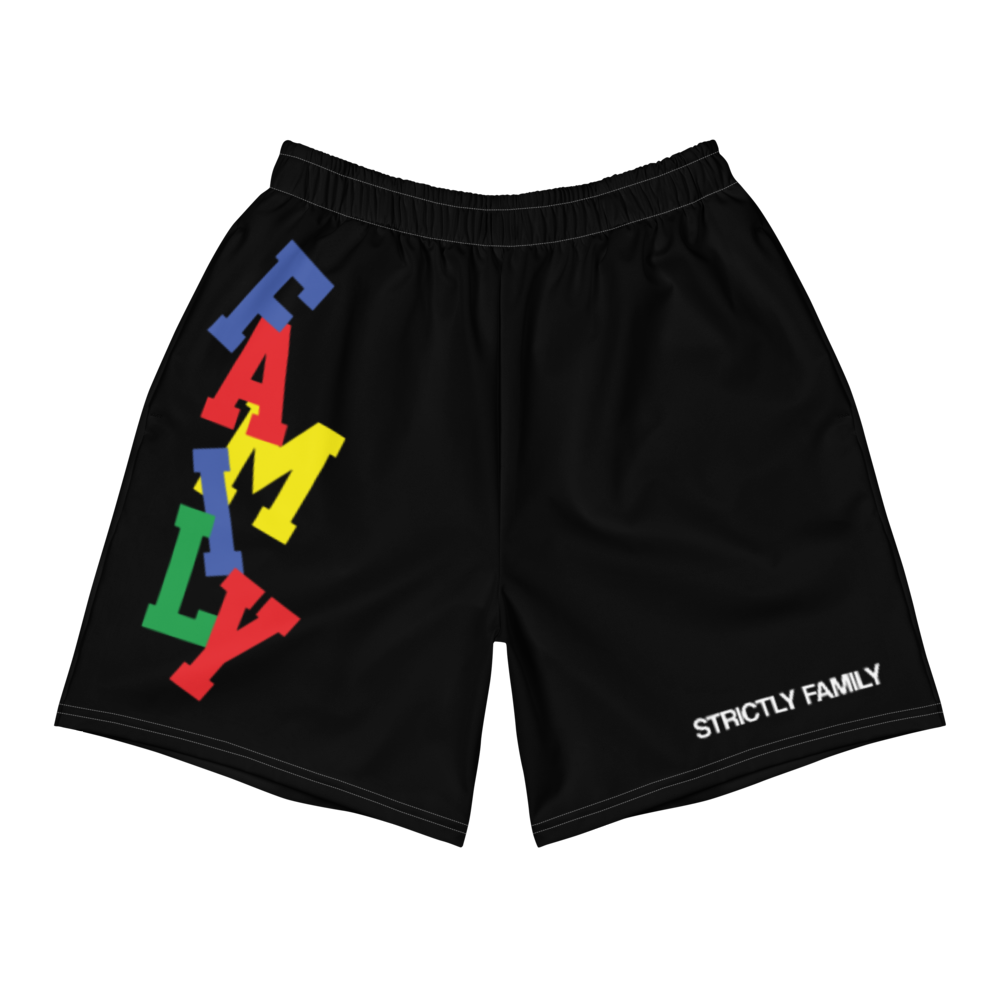 FRIENDLY Black Athletic Shorts