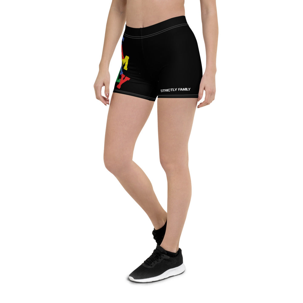 FRIENDLY Black Biker Shorts