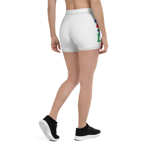 FRIENDLY White Biker Shorts