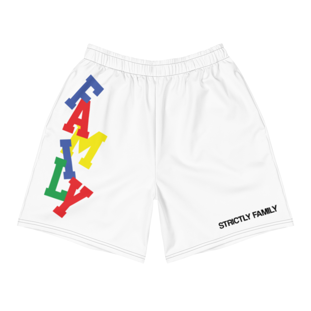 FRIENDLY White Athletic Shorts