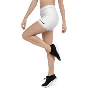 FRIENDLY White Biker Shorts